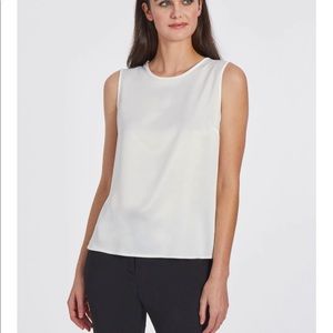 Sleeveless charmeuse blouse professional shell/tank top Size PS